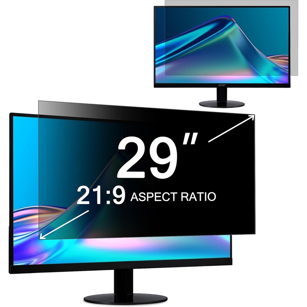 ZOEGAA 29-Inch Computer Privacy Filter – Anti-Blue Light, Glare, 21:9 26.5"x11.2